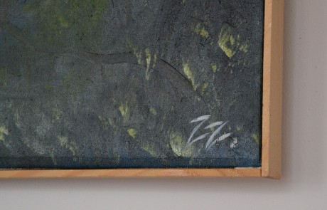 Zdenka Zoorová Tajemství pod korunami, olejomalba na plátně tl. 20mm, 60x60cm, začištěno-lišty (2)