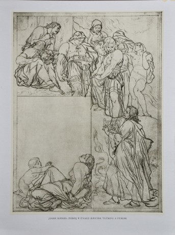 Josef Mánes, záboj v úvalu, 20 x 27 cm, venk. 24 x 32cm (2)