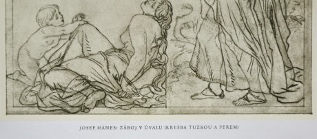 Josef Mánes, záboj v úvalu, 20 x 27 cm, venk. 24 x 32cm (3)