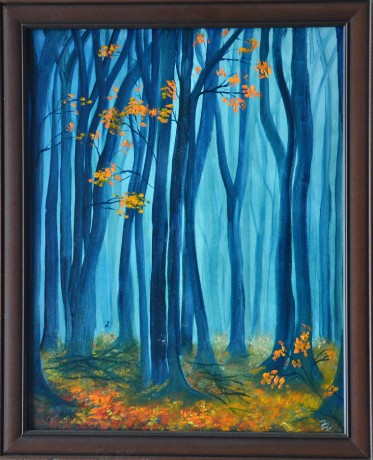 Zdenka Zoorová Barvy kouzelného lesa 1, olej sol. 40,5x51,5, rám 46,5x57,5 (1)