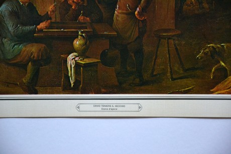 David Teniers Il Vecchio, Scena d'epoca, 50x35cm, bílý okraj s nápisem, obr. 40x30cm,  (2)
