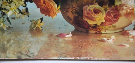 Bouquet of roses, Maximilian Stock-Christel Rosenfeld, 50x40, tl. kartonu 2mm, dole mírně poničeno (3)
