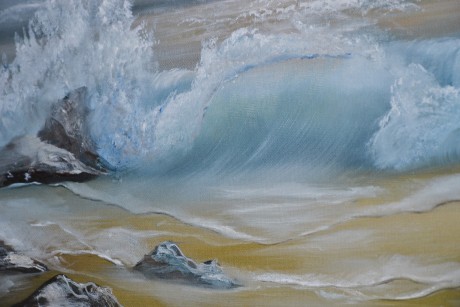 Zdenka Zoorová Pobřeží olej na plátně tl. 16mm, 60x60cm (3)