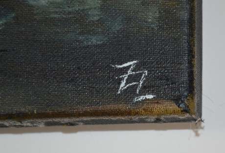 Zdenka Zoorová Lesní zastavení, olejomalba na plátně tl. 15mm, 60x60cm (3)