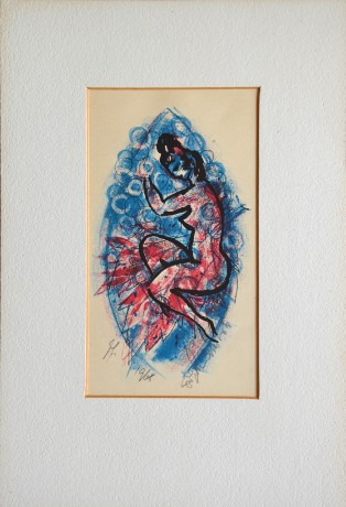 Cyril Chramosta, Mořská panna, bar. lit. 1968, 13x23, ps 24x35, v 11,5x21 (1)