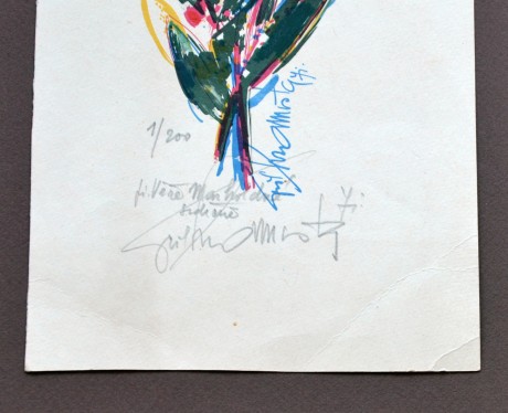 Cyril Chramosta, Květiny,bar. litog. 1-200, 15x35,5cm, nah.+dole ohlé, věnování autora (4)