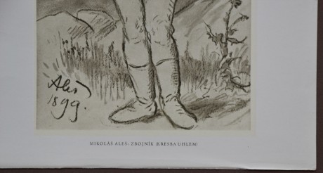 Mikoláš Aleš Zbojník, 15x27,5cm, venk.24x32cm (2)