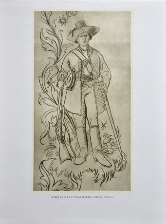 Mikoláš Aleš, Portáš, 14 x 25,5 cm, venk. 24 x 32cm (2)