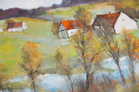 Zdeněk Žemla Vysočina ol. tempera na sololitu 67,5x43,5 (2)