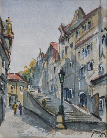 Martin Mikověc Praha 18 akvarel 14x18 ps21,5x29,5 (1)