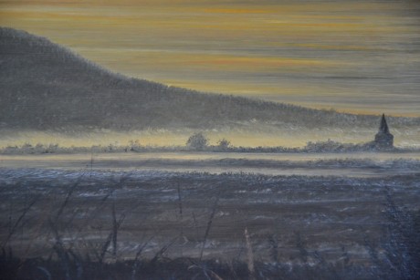 Dana Strnadová Ranní mlhy u Klenče olej na sololitu 80 x 45 (4)