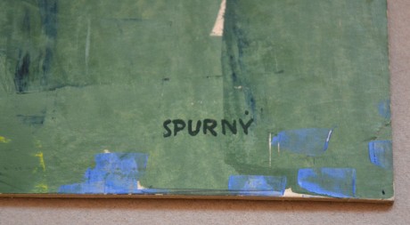 Josef Spurný Slunečnice olej na kartonu tl. 2,5mm, 60 x 47cm (3)