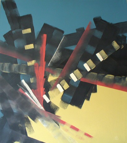 Tadeáš Sikora Abstrakce plátno 80x91 (2)