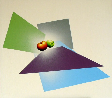 Tadeáš Sikora Jablka v barevném plátno 90 x 80