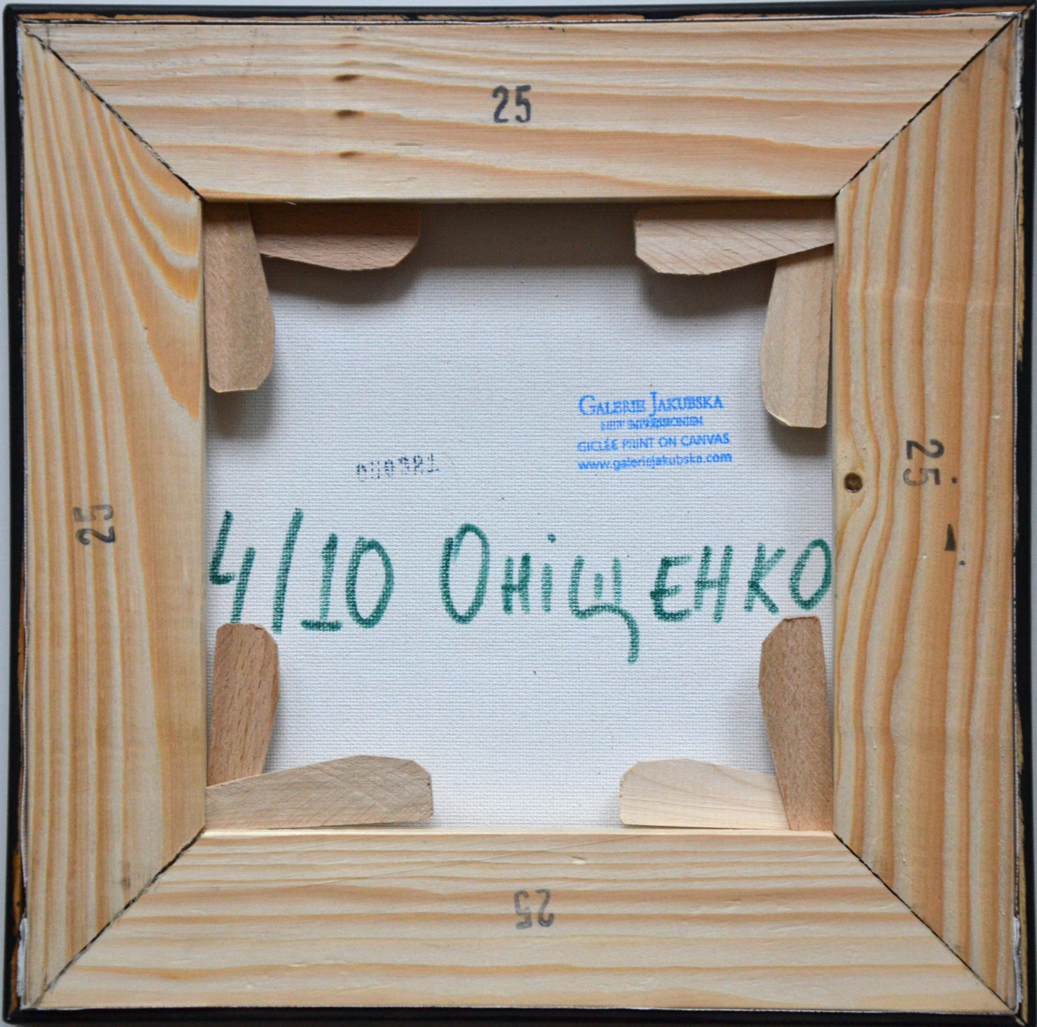 Alexandr Onishenko, U vody, 25x25cm, autorská reprodukce, kvalitní tisk na plátně, gelováno. (4)
