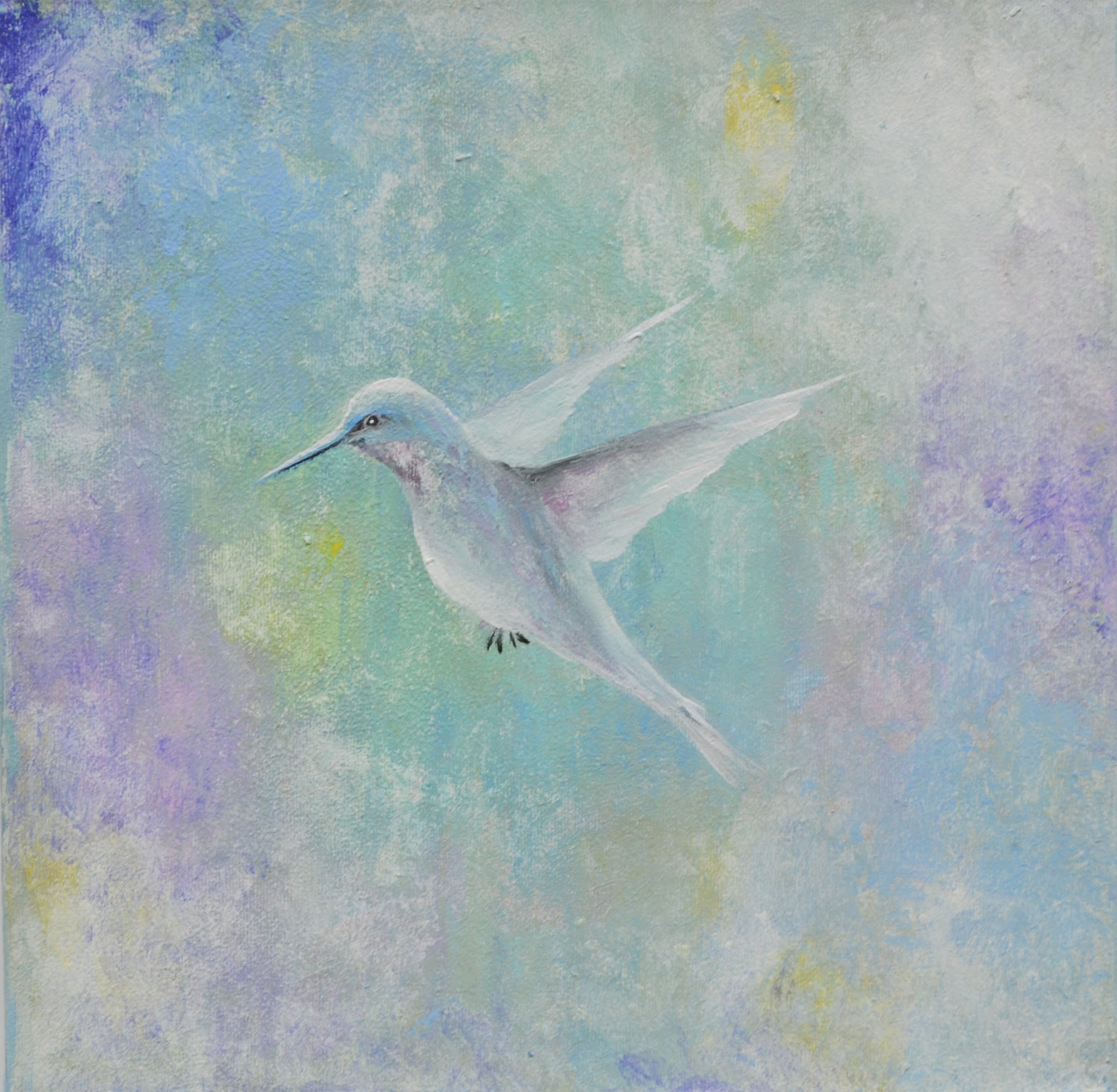Zdenka Zoorová Barevný den, akryl pl. tl. 16mm, 40 x 40cm, rok 2016 (1)