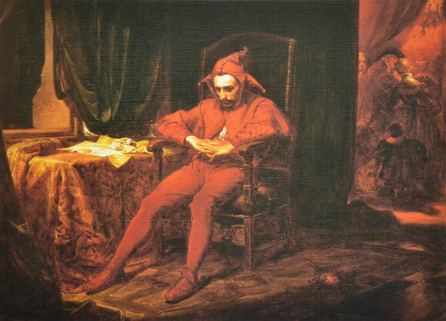 Jan Matejko, Smutný šašek, 18x13