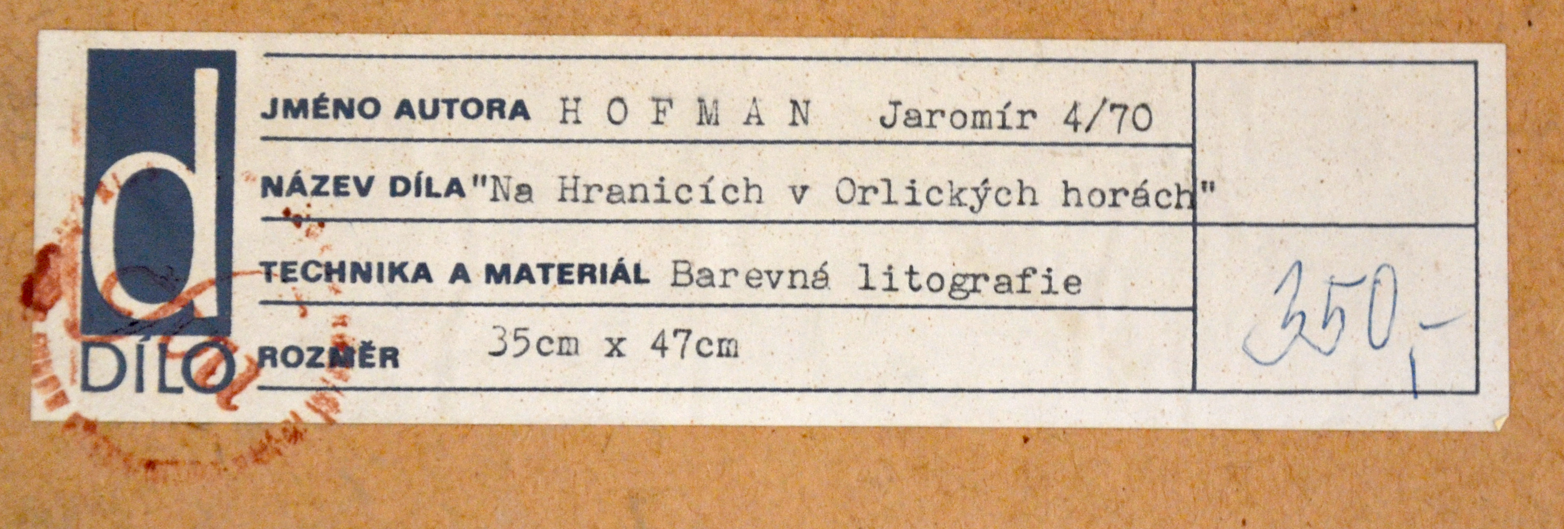 Jaromír Hofman litografie, 56x41,5, 47x35 (5)